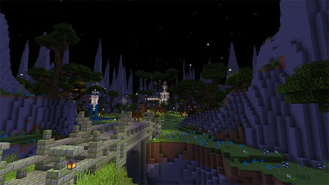Screenshot of the Minecraft Bedrock Marketplace product Fantasy Middle Village created by Impress.