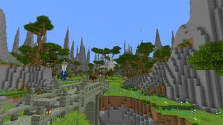 Screenshot of the Minecraft Bedrock Marketplace product Fantasy Middle Village created by Impress.