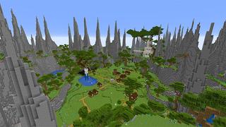 Screenshot of the Minecraft Bedrock Marketplace product Fantasy Middle Village created by Impress.
