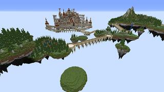 Screenshot of the Minecraft Bedrock Marketplace product Floating Castle Strategy created by Impress.