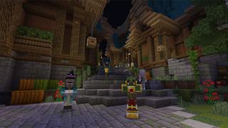 Screenshot of the Minecraft Bedrock Marketplace product Floating Castle Strategy created by Impress.