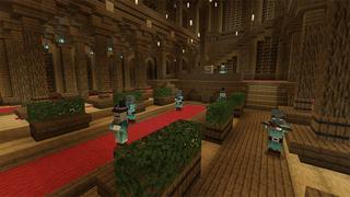 Screenshot of the Minecraft Bedrock Marketplace product Floating Castle Strategy created by Impress.