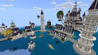 Screenshot of the Minecraft Bedrock Marketplace product Ciudad flotante: Sodalita created by Impress.