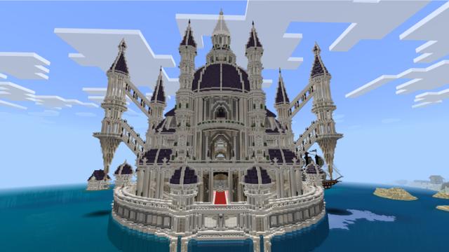 Screenshot of the Minecraft Bedrock Marketplace product Floating city: Sodalite created by Impress.
