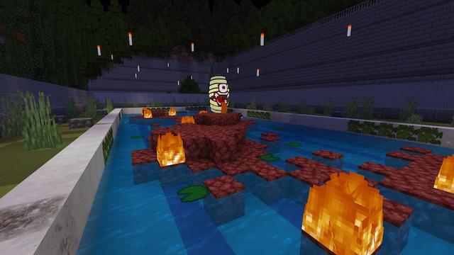 Screenshot of the Minecraft Bedrock Marketplace product Ghost Hunting in the School created by Impress.