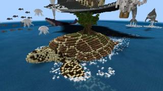 Screenshot of the Minecraft Bedrock Marketplace product Giant Ocean Creatures created by Impress.
