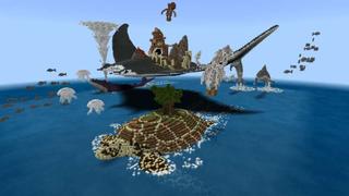 Screenshot of the Minecraft Bedrock Marketplace product Giant Ocean Creatures created by Impress.