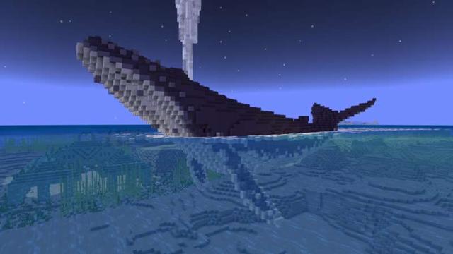 Screenshot of the Minecraft Bedrock Marketplace product Giant Ocean Creatures created by Impress.