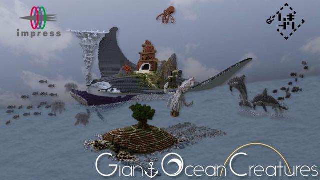 Thumbnail of the Minecraft Bedrock Marketplace product Giant Ocean Creatures created by Impress.