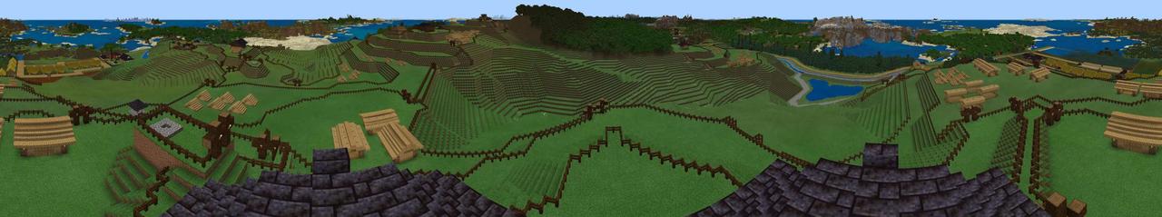 Panorama of the Minecraft Bedrock Marketplace product Horse Castle created by Impress.