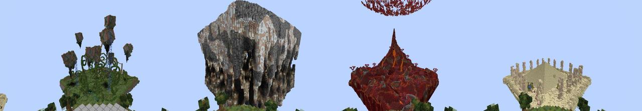 Panorama of the Minecraft Bedrock Marketplace product Landscape Parkour created by Impress.