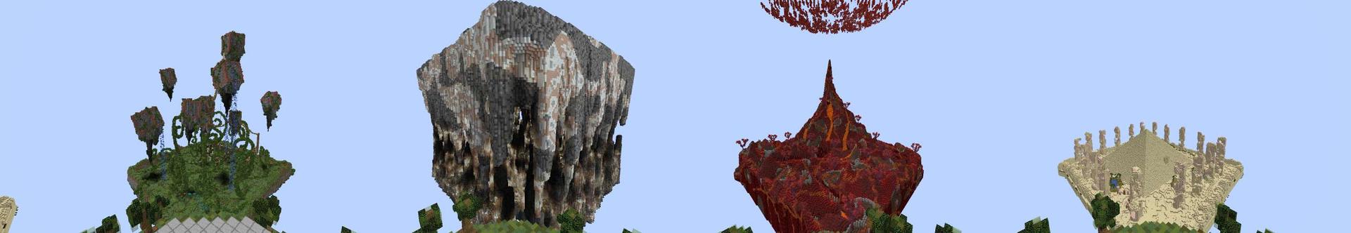 Panorama of the Minecraft Bedrock Marketplace product Landscape Parkour created by Impress.