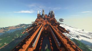 Screenshot of the Minecraft Bedrock Marketplace product Library in the Sky created by Impress.