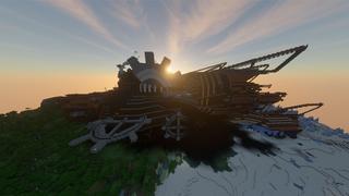 Screenshot of the Minecraft Bedrock Marketplace product Library in the Sky created by Impress.