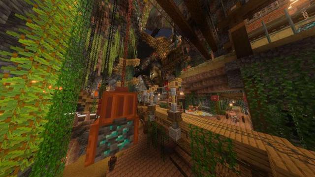 Screenshot of the Minecraft Bedrock Marketplace product MinecartAdventure created by Impress.