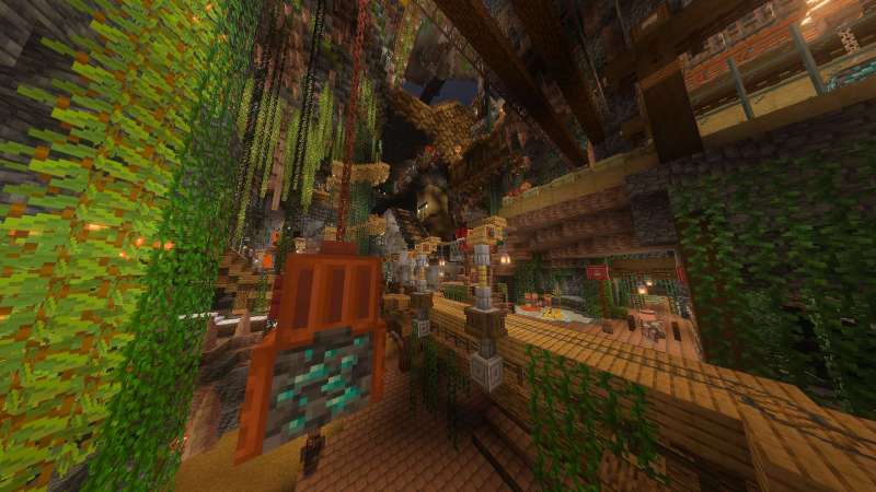 Screenshot of the Minecraft Bedrock Marketplace product MinecartAdventure created by Impress.