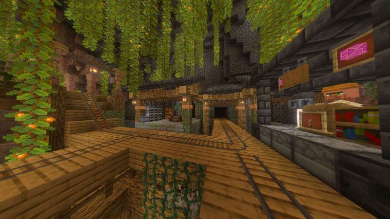 Screenshot of the Minecraft Bedrock Marketplace product MinecartAdventure created by Impress.