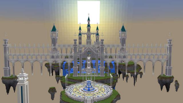 Screenshot of the Minecraft Bedrock Marketplace product Mystical Skyland created by Impress.