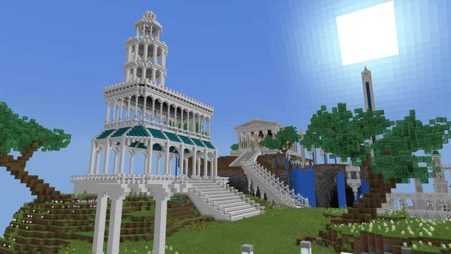 Screenshot of the Minecraft Bedrock Marketplace product Mystical Skyland created by Impress.