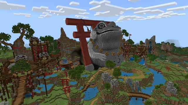 Screenshot of the Minecraft Bedrock Marketplace product Ninja Dungeons created by Impress.