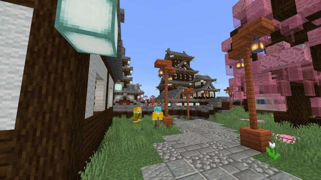 Screenshot of the Minecraft Bedrock Marketplace product Oborozuki -Samurai RPG- created by Impress.