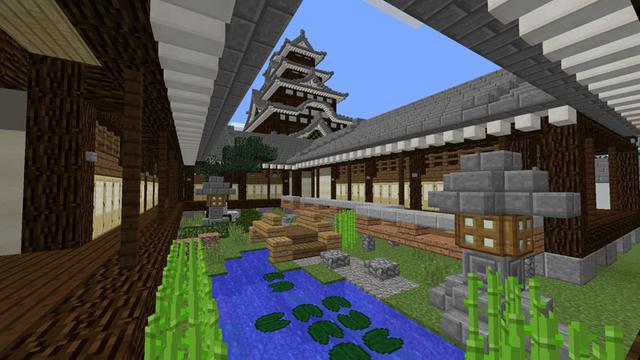 Screenshot of the Minecraft Bedrock Marketplace product SAMURAI Castle-MUTSUKIJO- created by Impress.