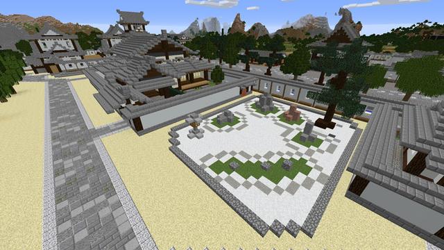 Screenshot of the Minecraft Bedrock Marketplace product SAMURAI Castle-MUTSUKIJO- created by Impress.