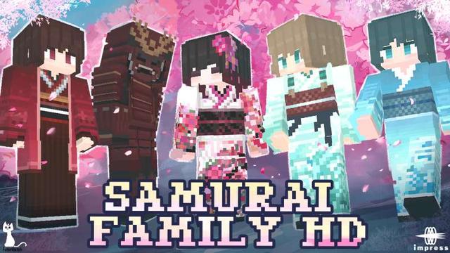 Thumbnail of the Minecraft Bedrock Marketplace product Samurai Family HD created by Impress.