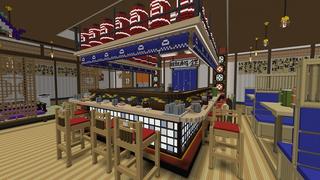 Screenshot of the Minecraft Bedrock Marketplace product Sushi Eater created by Impress.