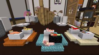 Screenshot of the Minecraft Bedrock Marketplace product Sushi Eater created by Impress.