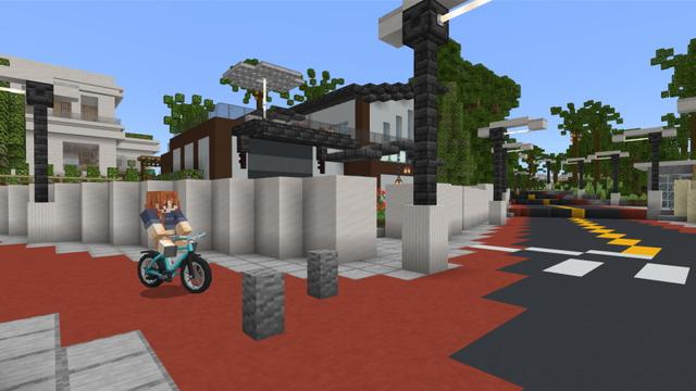 Screenshot of the Minecraft Bedrock Marketplace product Beachside City created by Impulse.