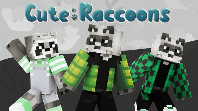 Thumbnail of the Minecraft Bedrock Marketplace product Cute Raccoons created by Impulse.