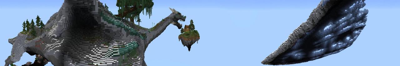 Panorama of the Minecraft Bedrock Marketplace product Dragon Survival Challenge created by Impulse.