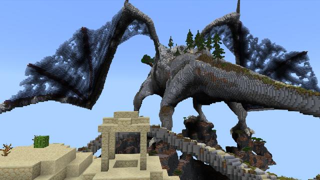 Screenshot of the Minecraft Bedrock Marketplace product Dragon Survival Challenge created by Impulse.