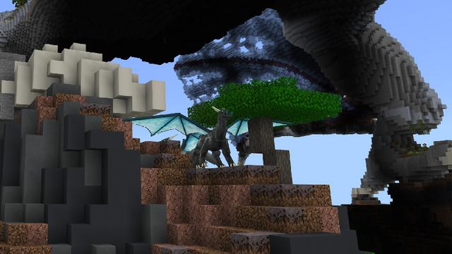Screenshot of the Minecraft Bedrock Marketplace product Dragon Survival Challenge created by Impulse.