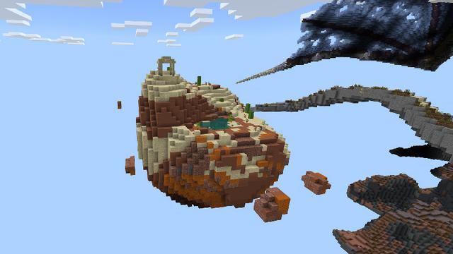Screenshot of the Minecraft Bedrock Marketplace product Dragon Survival Challenge created by Impulse.