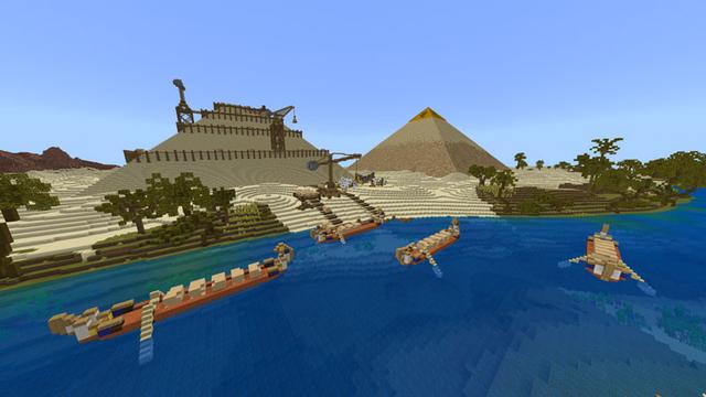 Screenshot of the Minecraft Bedrock Marketplace product Egyptian Empire created by Impulse.