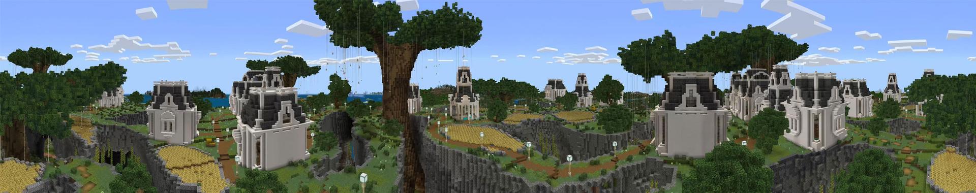 Panorama of the Minecraft Bedrock Marketplace product Elven Forest created by Impulse.
