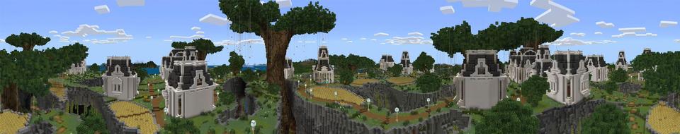 Panorama of the Minecraft Bedrock Marketplace product Elven Forest created by Impulse.