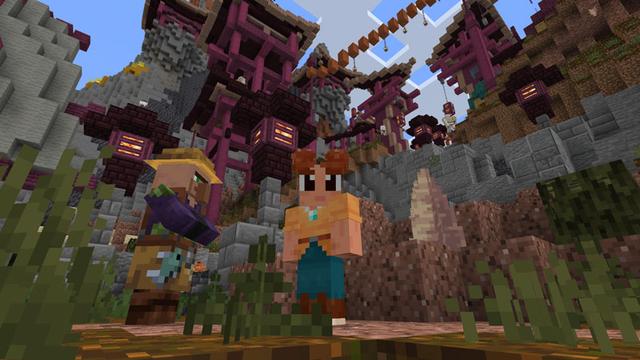 Screenshot of the Minecraft Bedrock Marketplace product Enchanted Swamp created by Impulse.