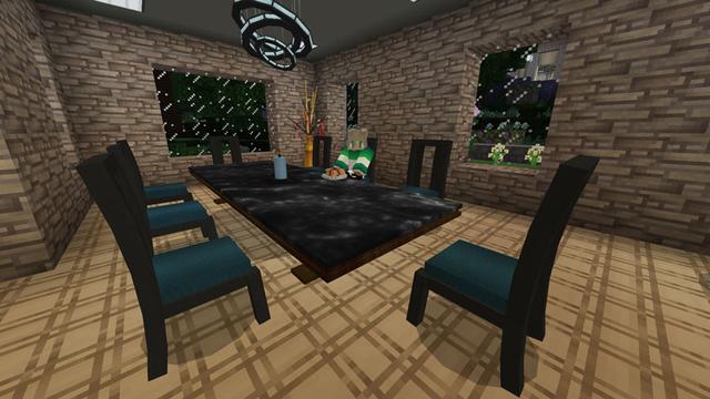 Screenshot of the Minecraft Bedrock Marketplace product Luxury Furniture: Grand Villa created by Impulse.