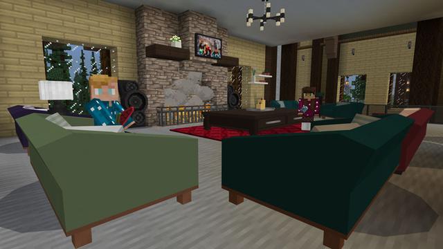 Screenshot of the Minecraft Bedrock Marketplace product Mountain Mansion created by Impulse.