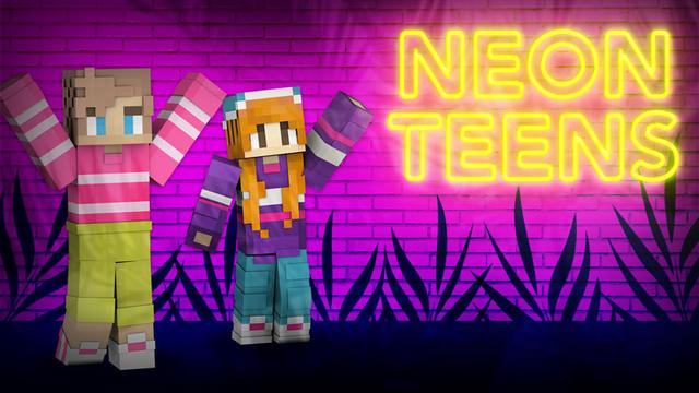 Thumbnail of the Minecraft Bedrock Marketplace product Neon Teens created by Impulse.