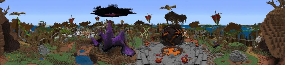 Panorama of the Minecraft Bedrock Marketplace product Realm of Orcs created by Impulse.