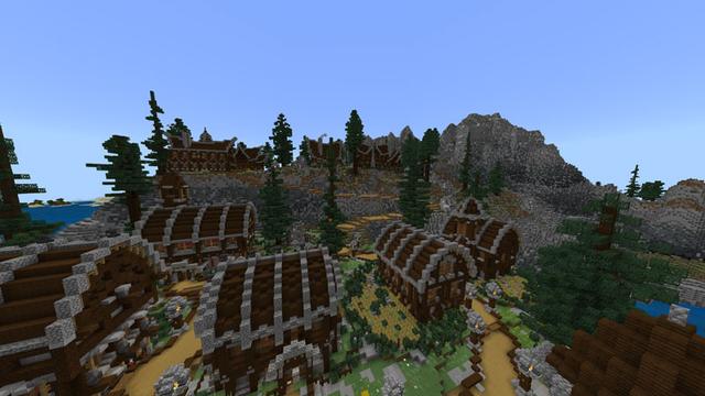 Screenshot of the Minecraft Bedrock Marketplace product Rockport Town created by Impulse.