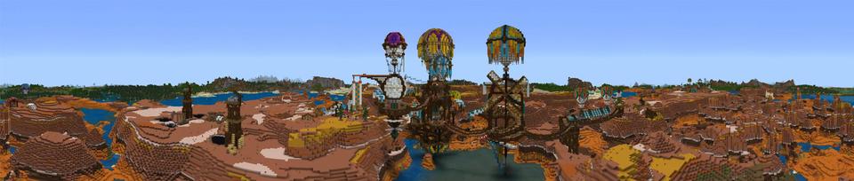 Panorama of the Minecraft Bedrock Marketplace product Rustydust Frontier created by Impulse.