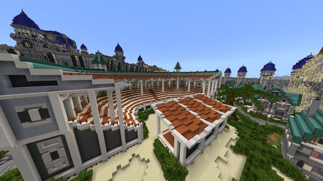 Screenshot of the Minecraft Bedrock Marketplace product Sapphire City created by Impulse.