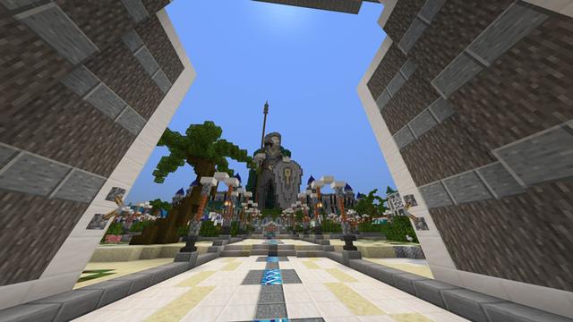 Screenshot of the Minecraft Bedrock Marketplace product Sapphire City created by Impulse.