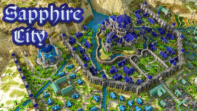 Thumbnail of the Minecraft Bedrock Marketplace product Sapphire City created by Impulse.