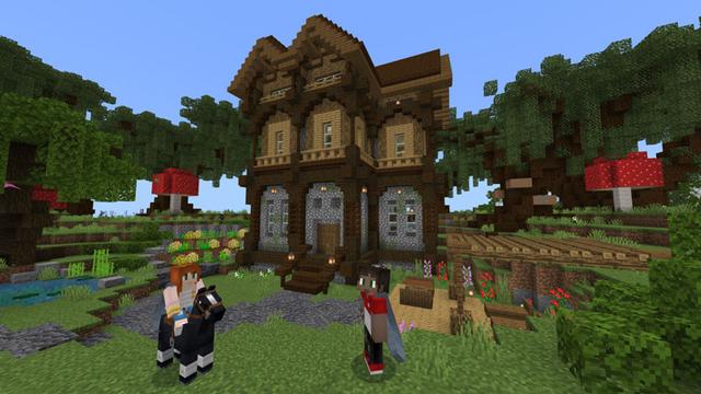 Screenshot of the Minecraft Bedrock Marketplace product Sky Island Survival Challenge created by Impulse.